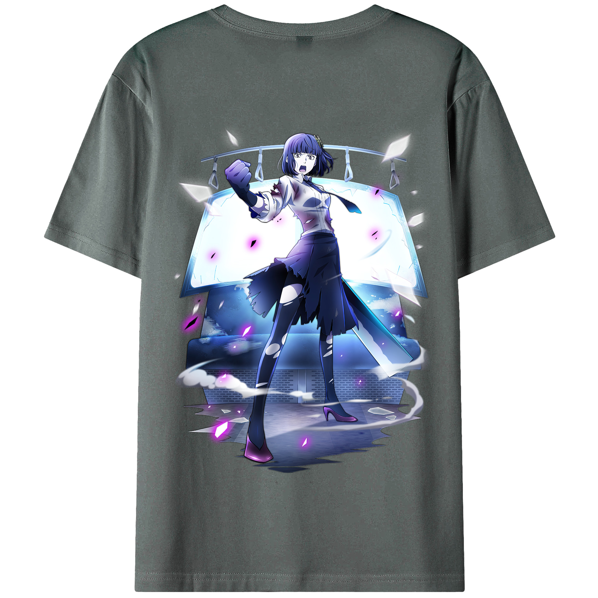 （画像用） 文豪ストレイドッグス Bungo Stray Dogs 綿100％半袖Tシャツ（背面プリント）